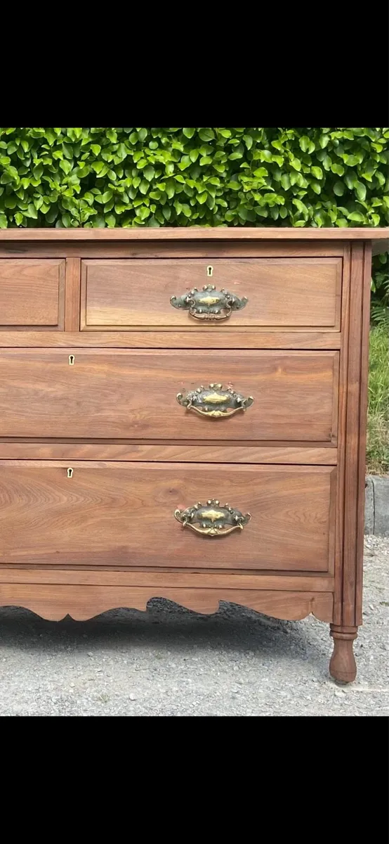 Victorian French walnut dresser - Image 2