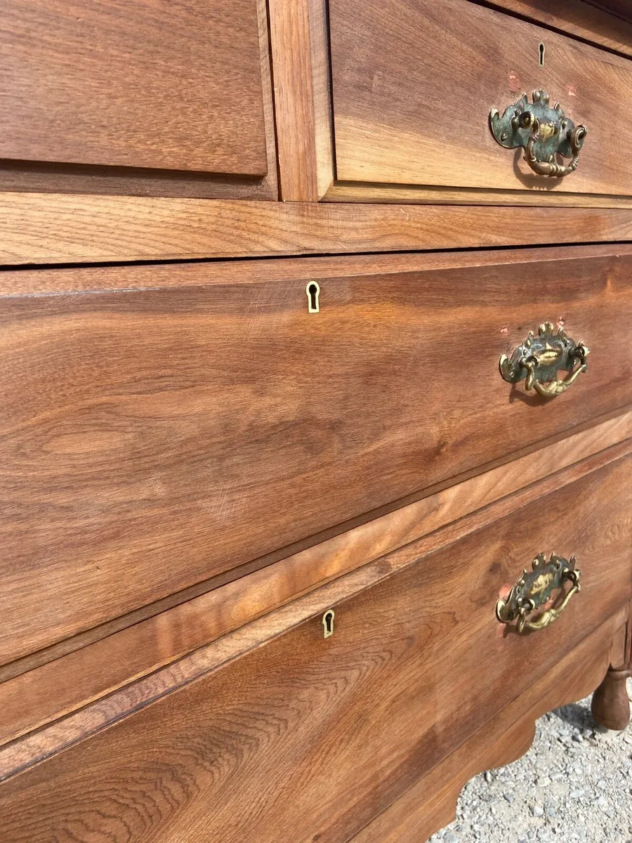 Victorian French walnut dresser - Image 4