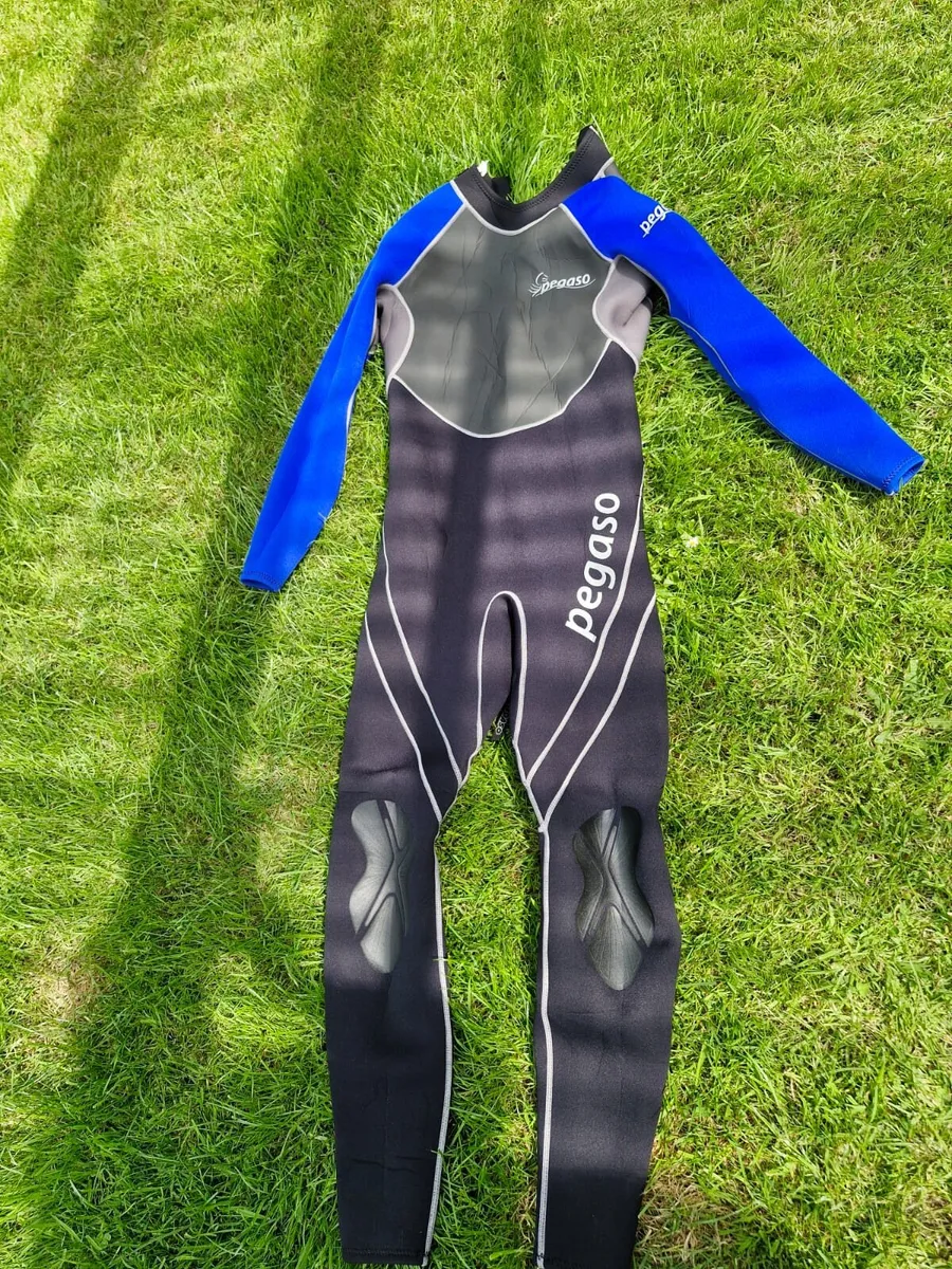 4 x Wetsuits (2 adult, 2 kids) - Image 1