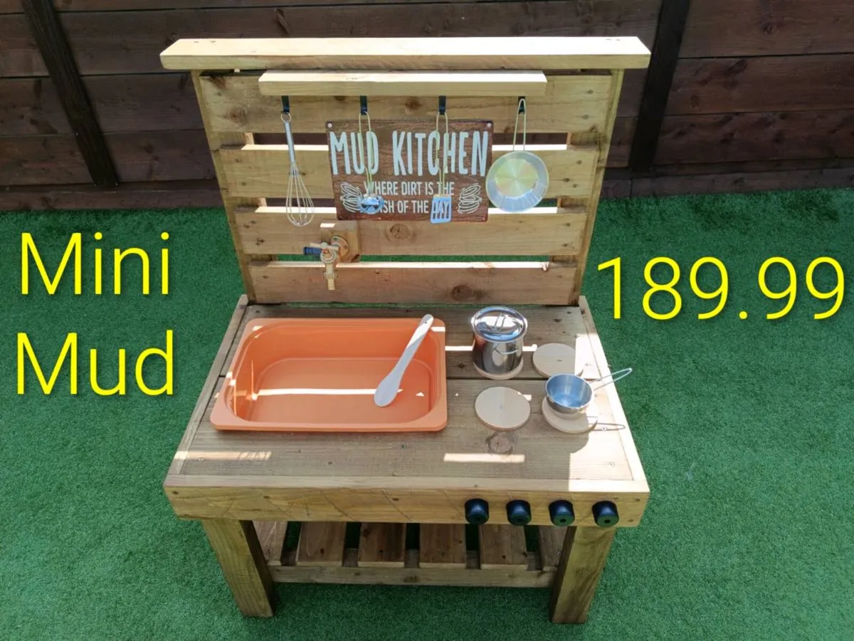 Garden play Mud kitchen & benches - Image 3