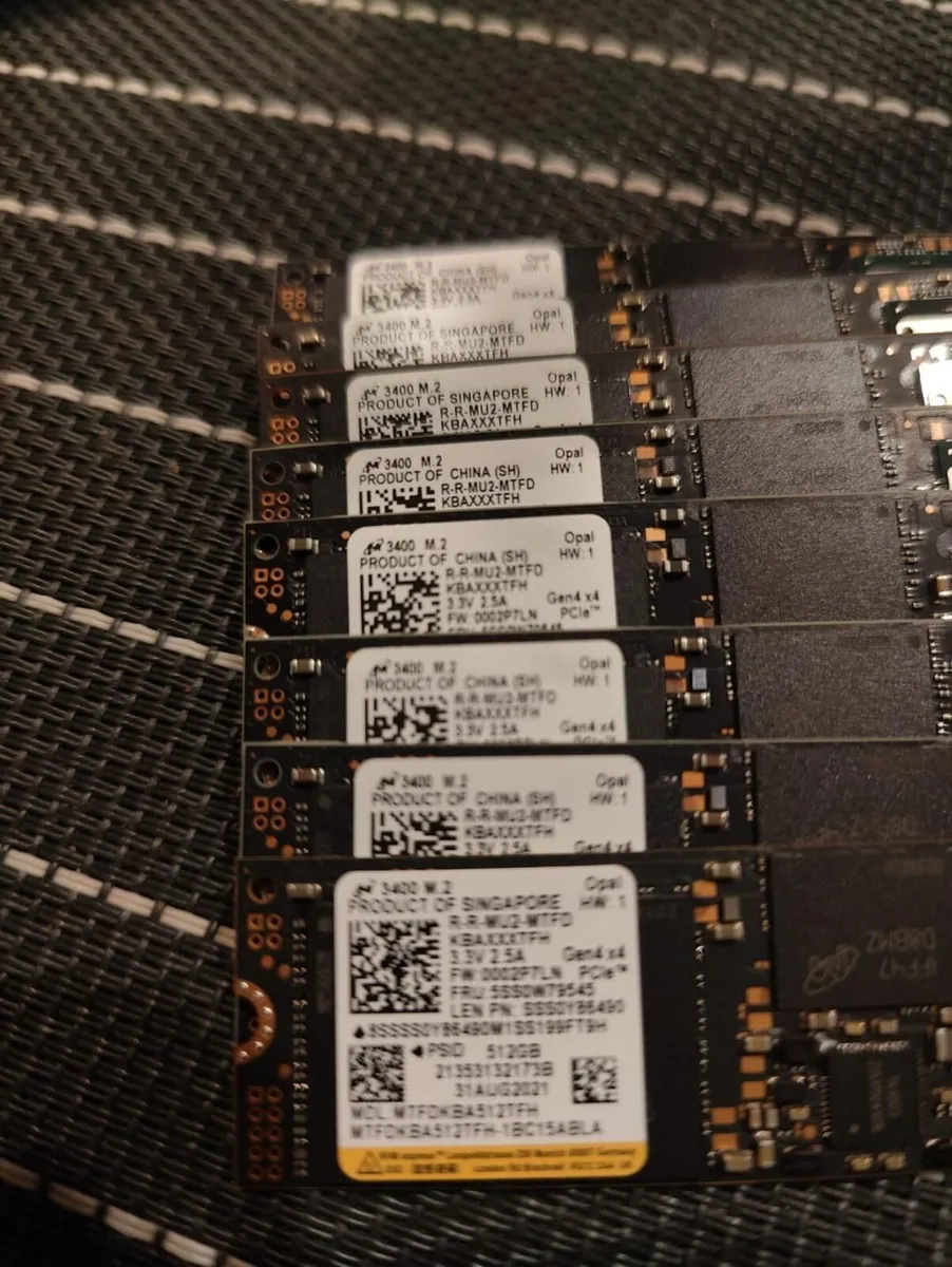 Mixed Brand 512GB M.2 NVMe SSD 2280 SSD HP Dell - Image 4