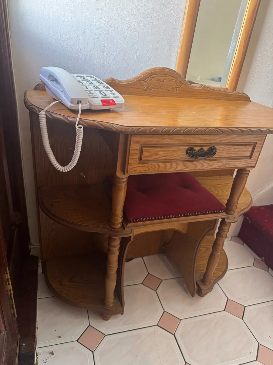 hallway console table with seat - Image 2