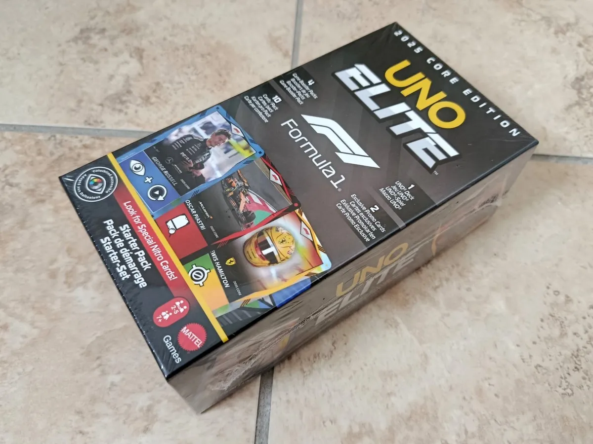 Mattel UNO Elite Formula 1 Starter Pack Card Game - Image 3