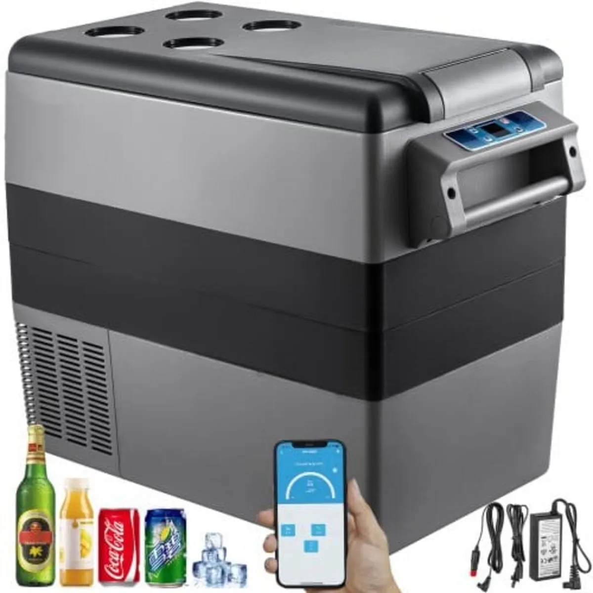 Portable Cool Box 55L Car Fridge 220 V Mini Fridge - Image 1