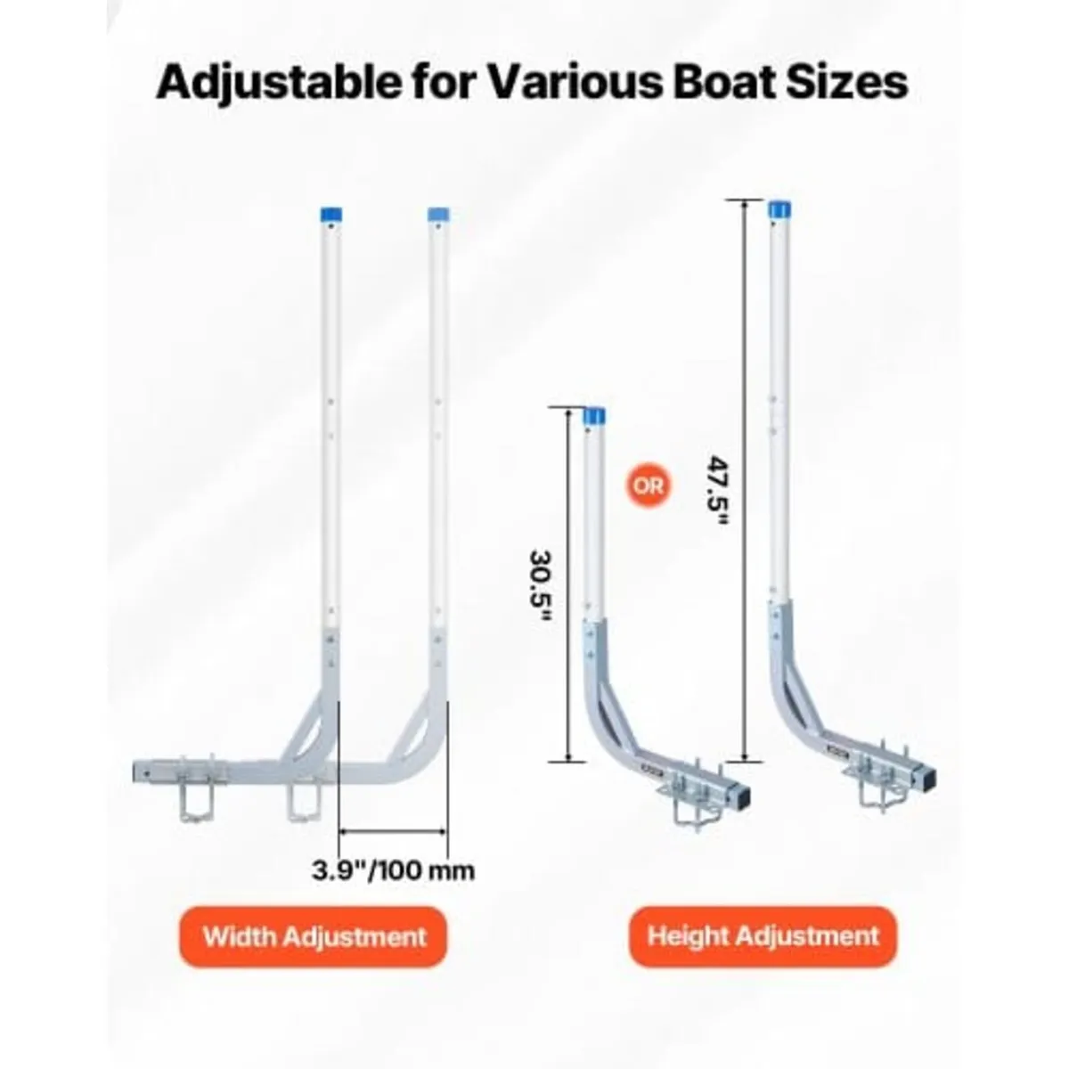 Boat Trailer Guides, 775 mm/1205 mm Height Guide P - Image 2