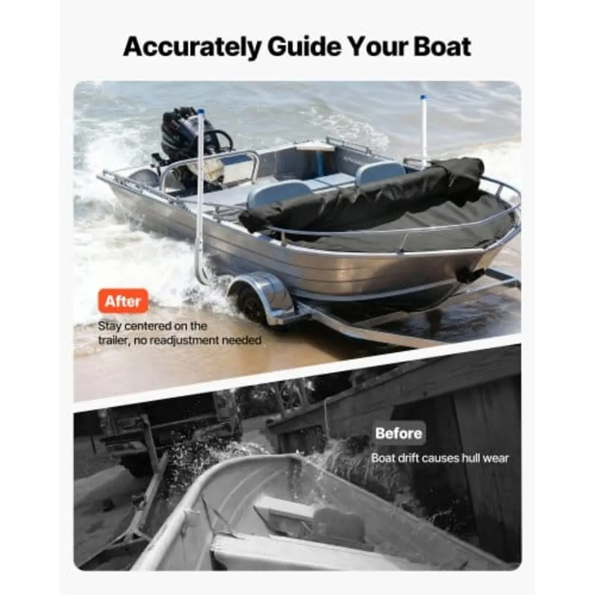 Boat Trailer Guides, 775 mm/1205 mm Height Guide P - Image 3