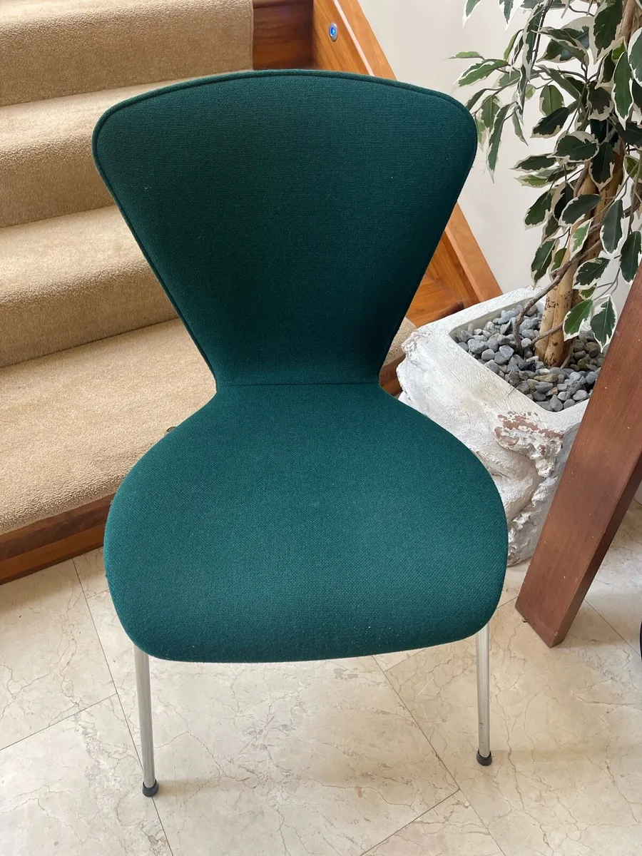 Quality Green Fabric Padded Chair - Can Deliver - Image 1