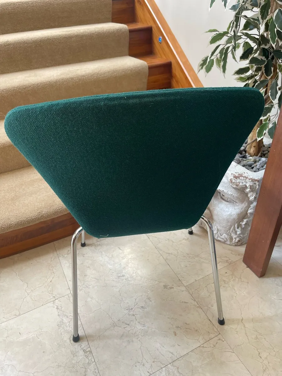 Quality Green Fabric Padded Chair - Can Deliver - Image 2