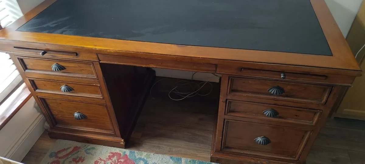 Solid Wood Office Desk - Image 1
