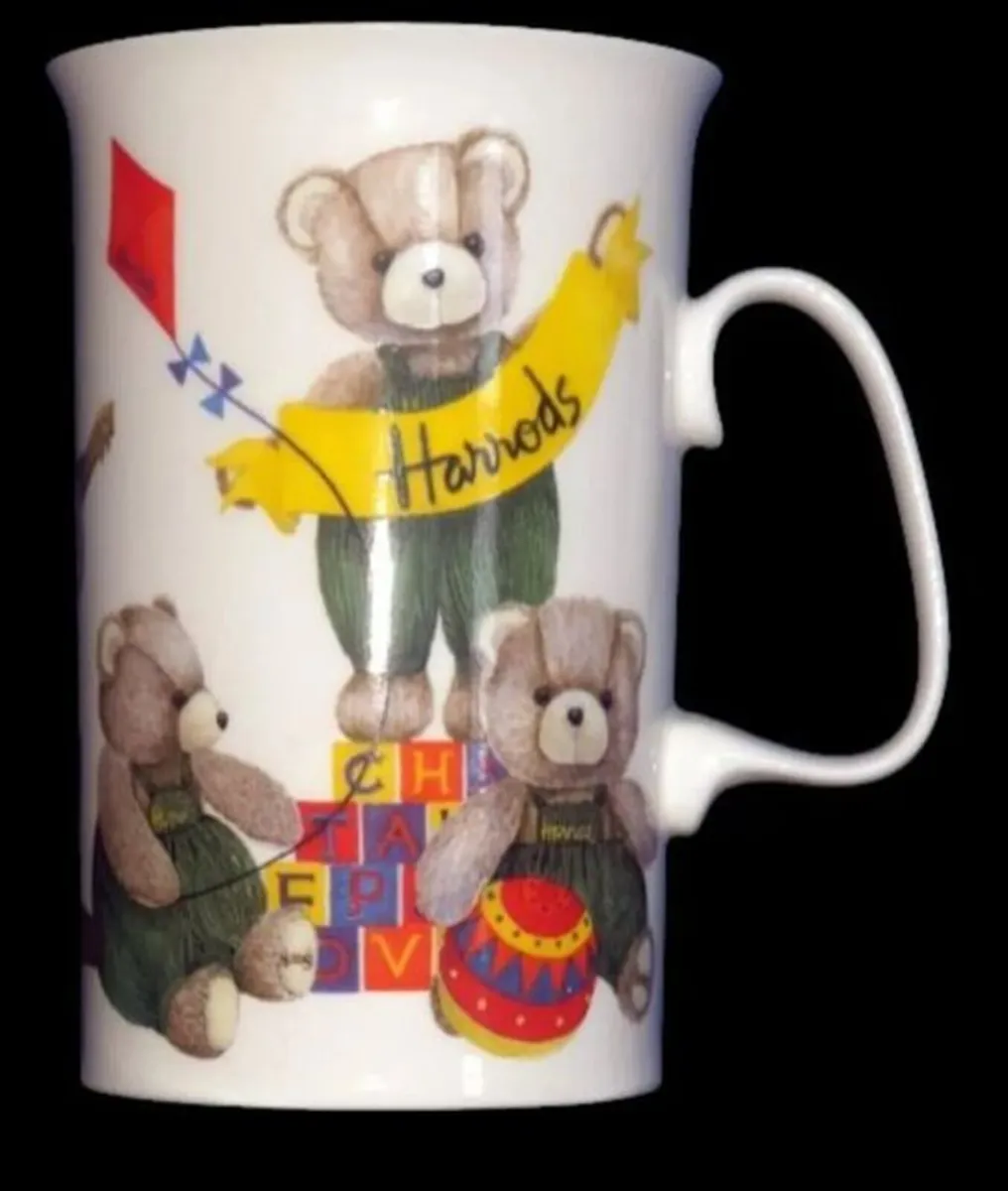 Vintage Harrods Fine Bone China Teddy Bear Mug - Image 1
