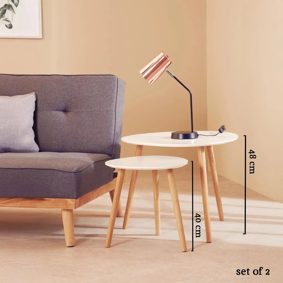 Housewares Nest Tables Top Coffee for Living Room - Image 2