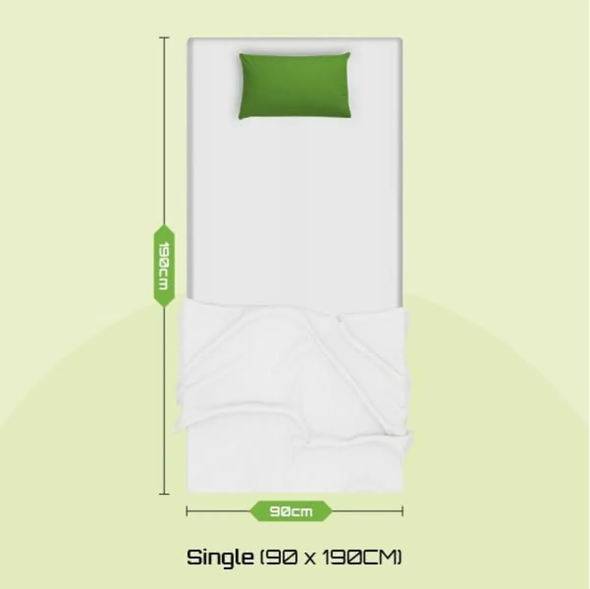 Metro Tile Sprung Mattress Coil Spring Memory Foam - Image 3