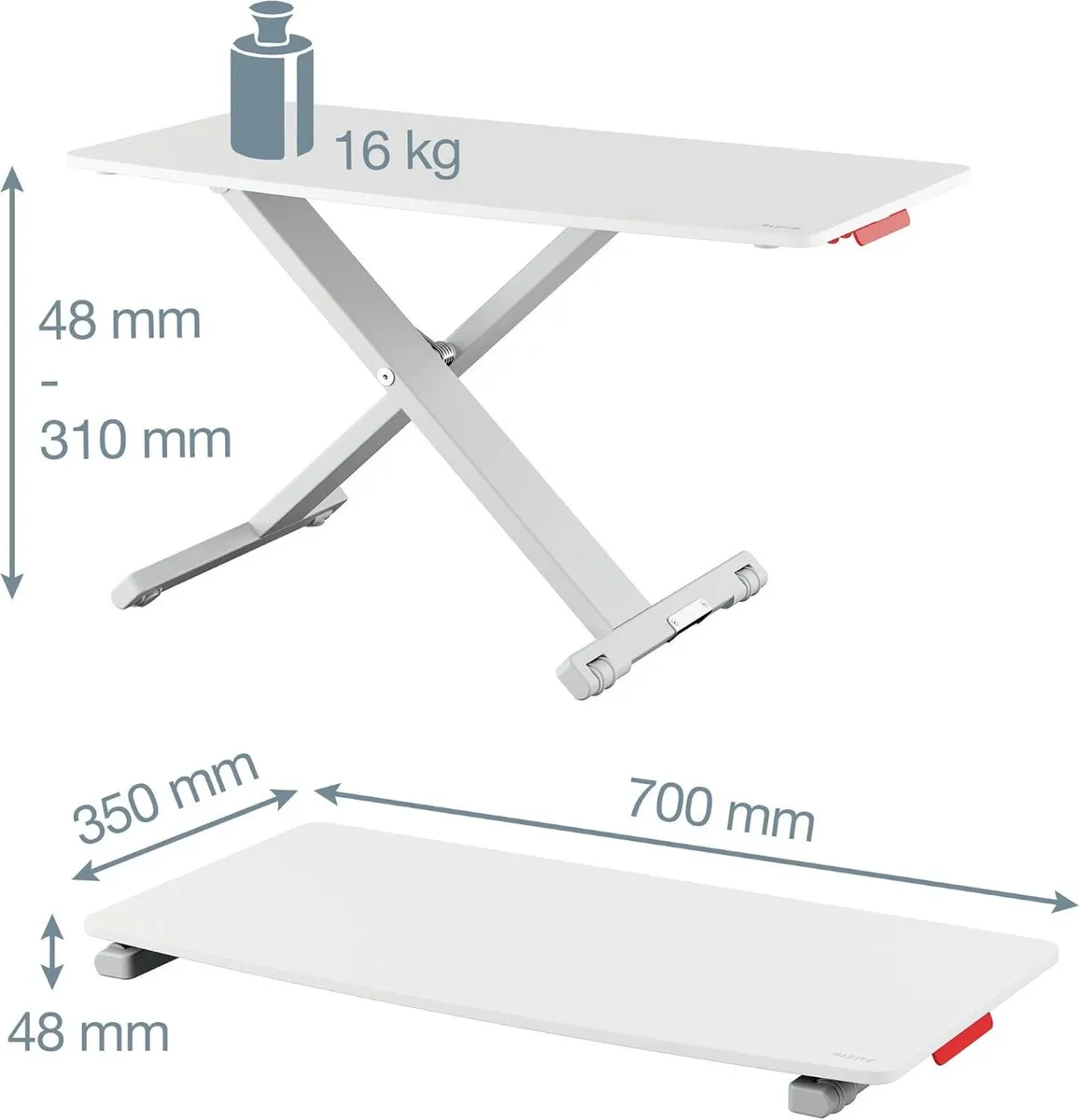 Standing Desk Converter Compact Ergonomic Height - Image 3