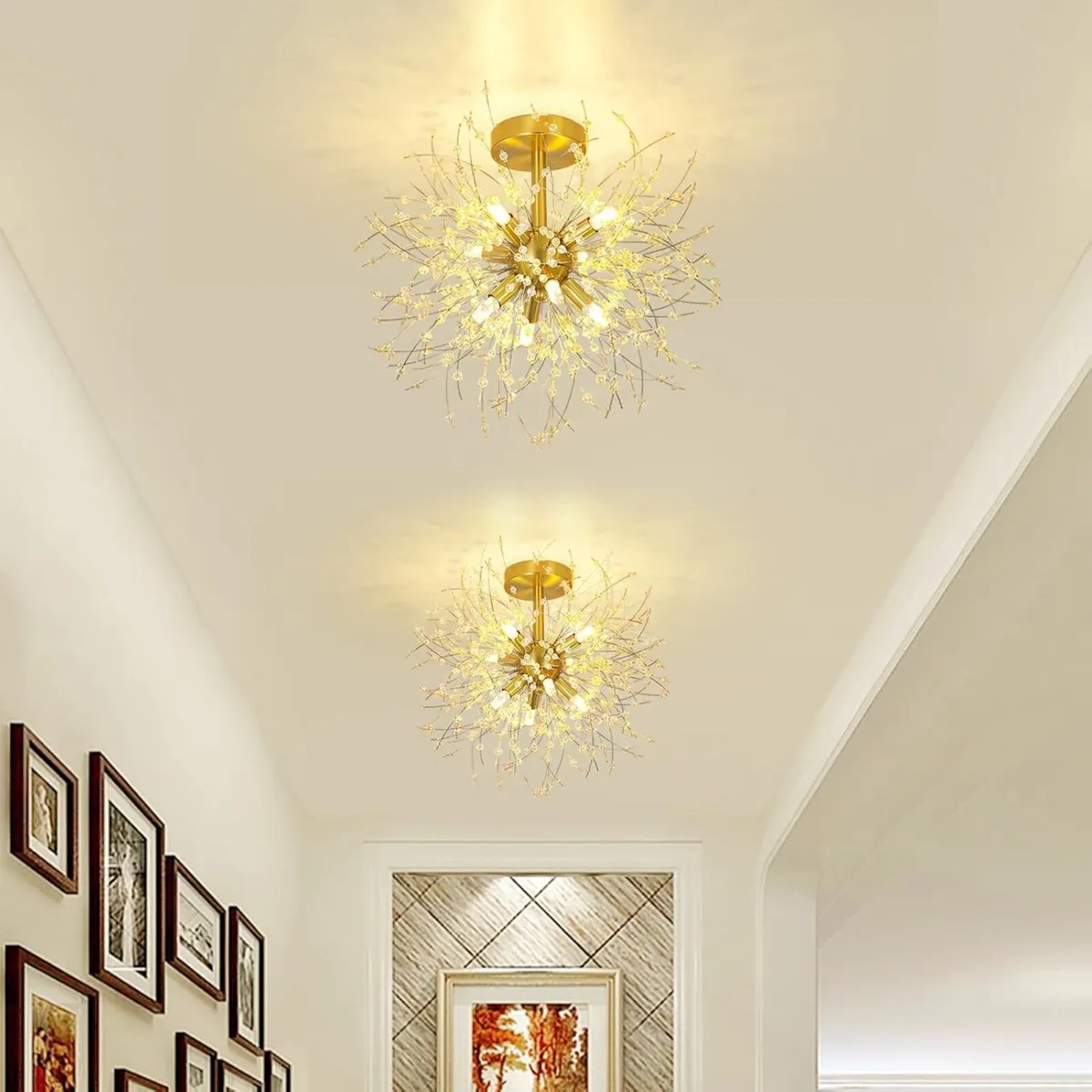 Modern Crystal Chandeliers Ceiling Light Firework - Image 2