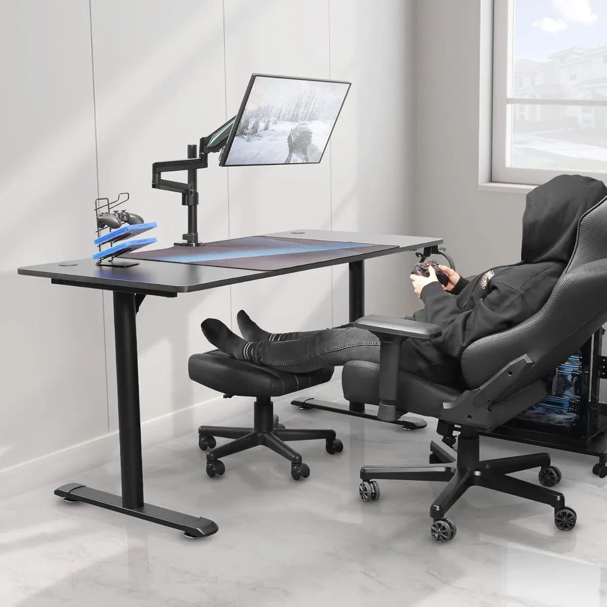 Height Adjustable Under Desk Footrest Ultra Soft - Image 4