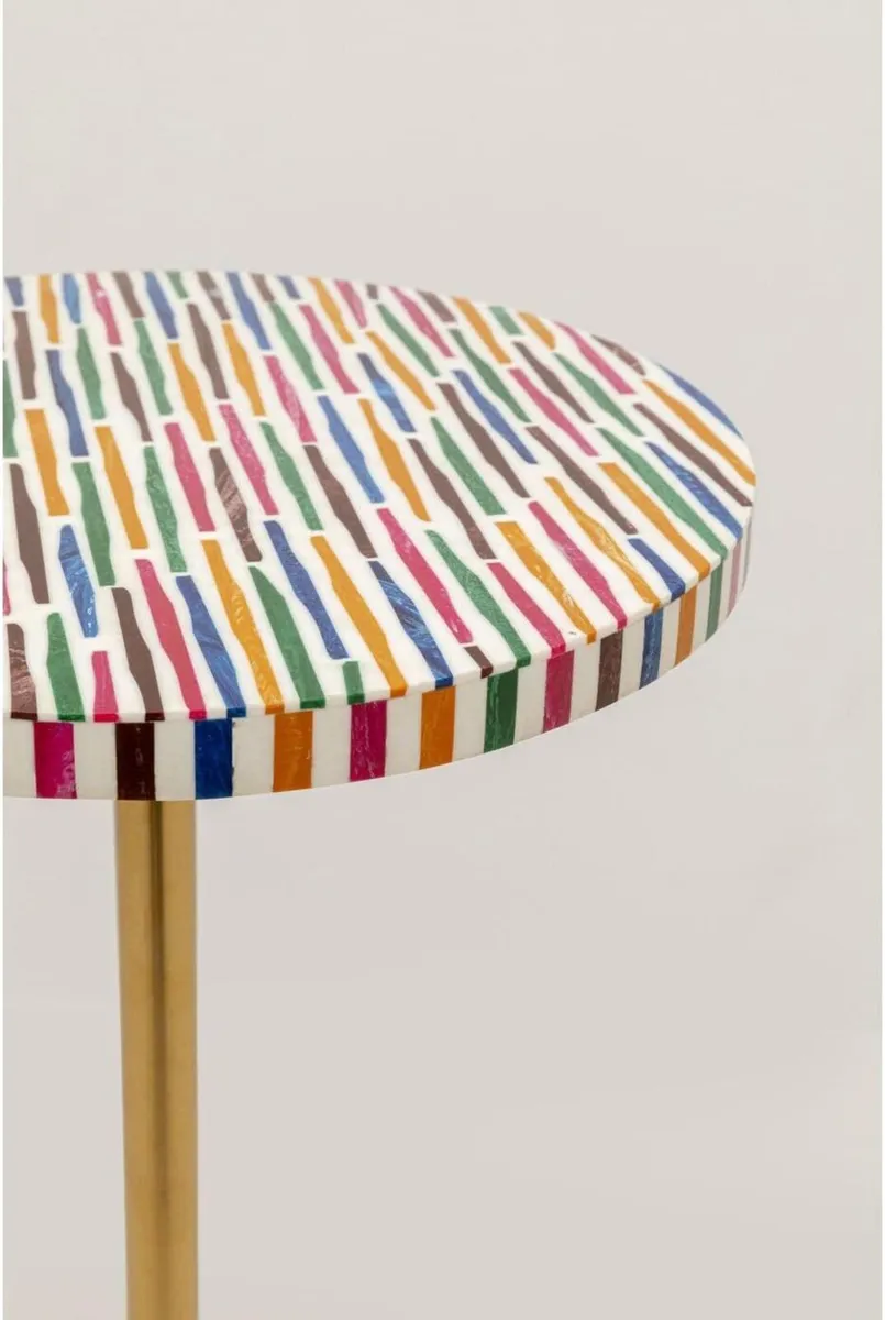 Side Table Domero Geo 25CM Diameter Round Wood - Image 2