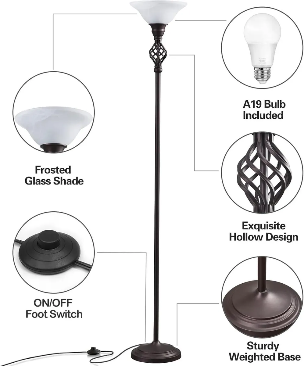 Floor Lamp for Living Room LED Standing Reading - Image 3