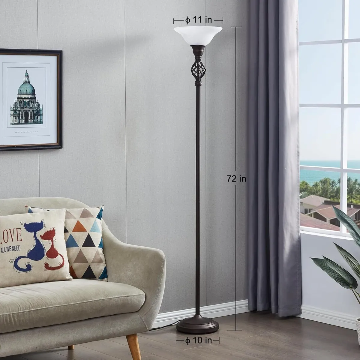 Floor Lamp for Living Room LED Standing Reading - Image 4