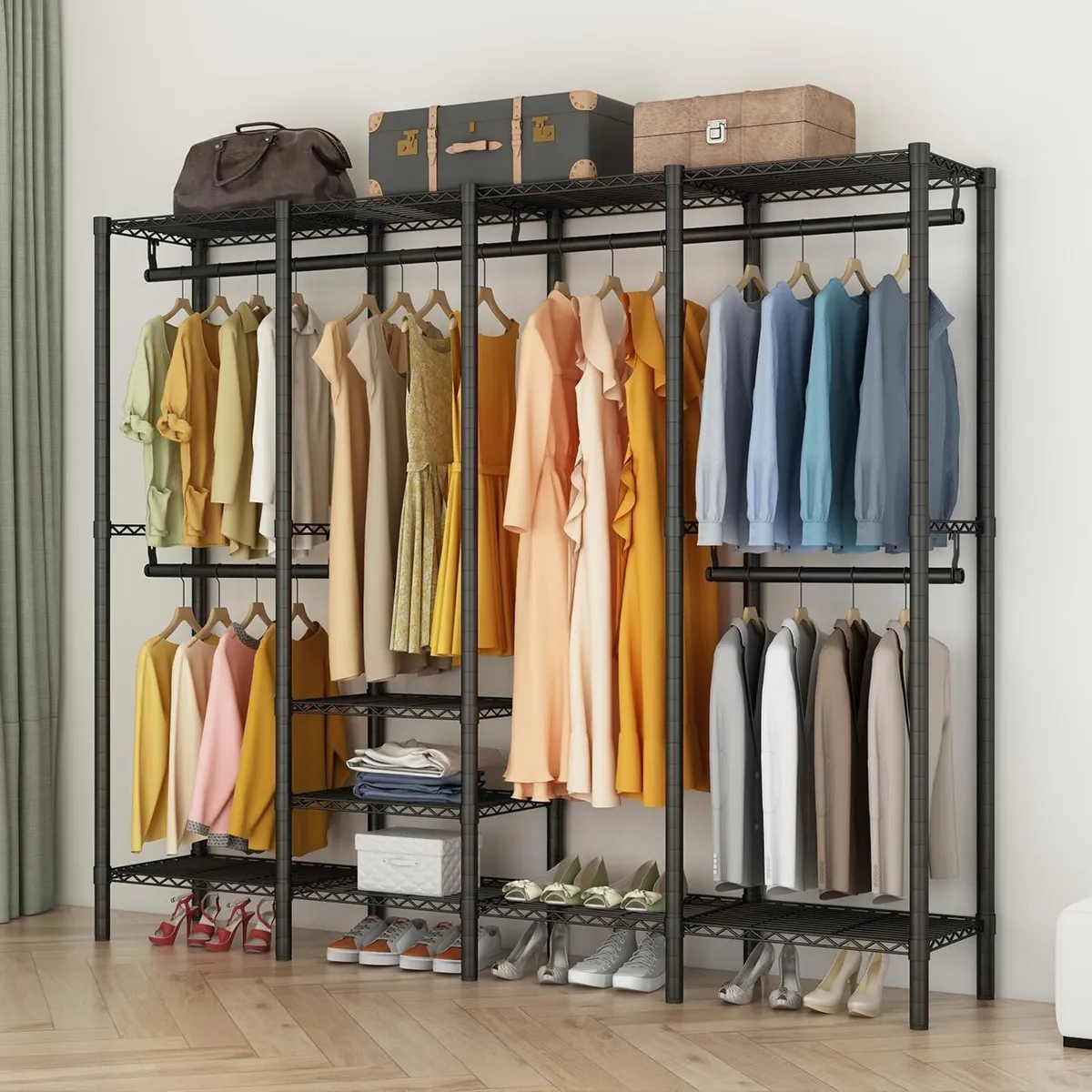 Clothes Rails Coat Rack with Adjustable Wire - Image 2