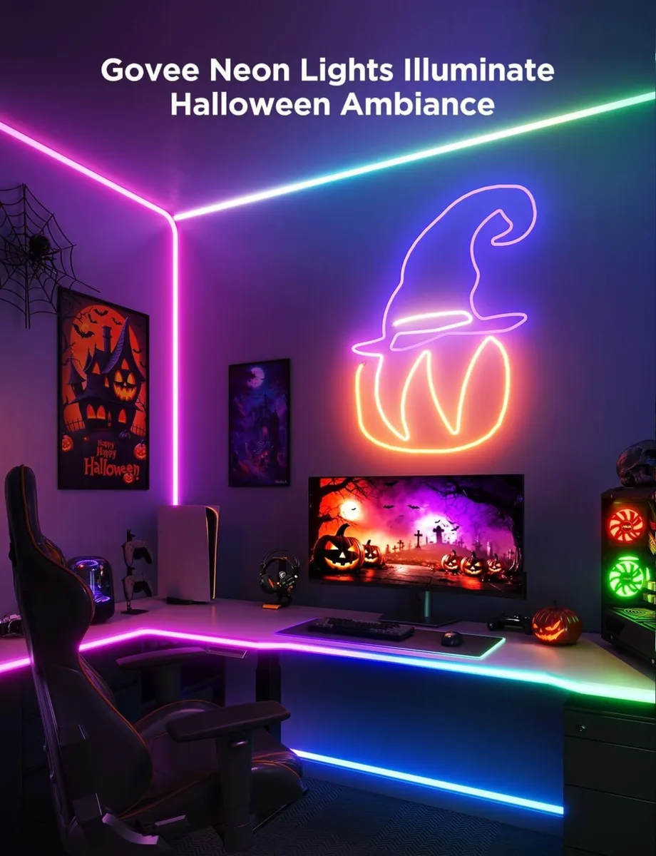 Rgbic 3m Neon Rope Gaming Lights Soft LED - Image 2