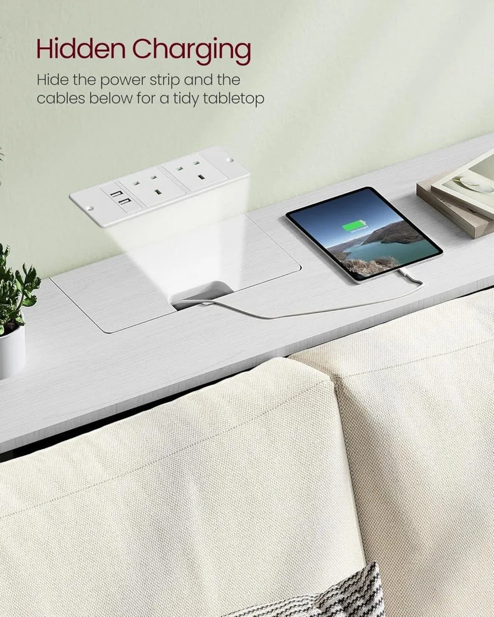 Console Table with Charging Station Slim - Image 4