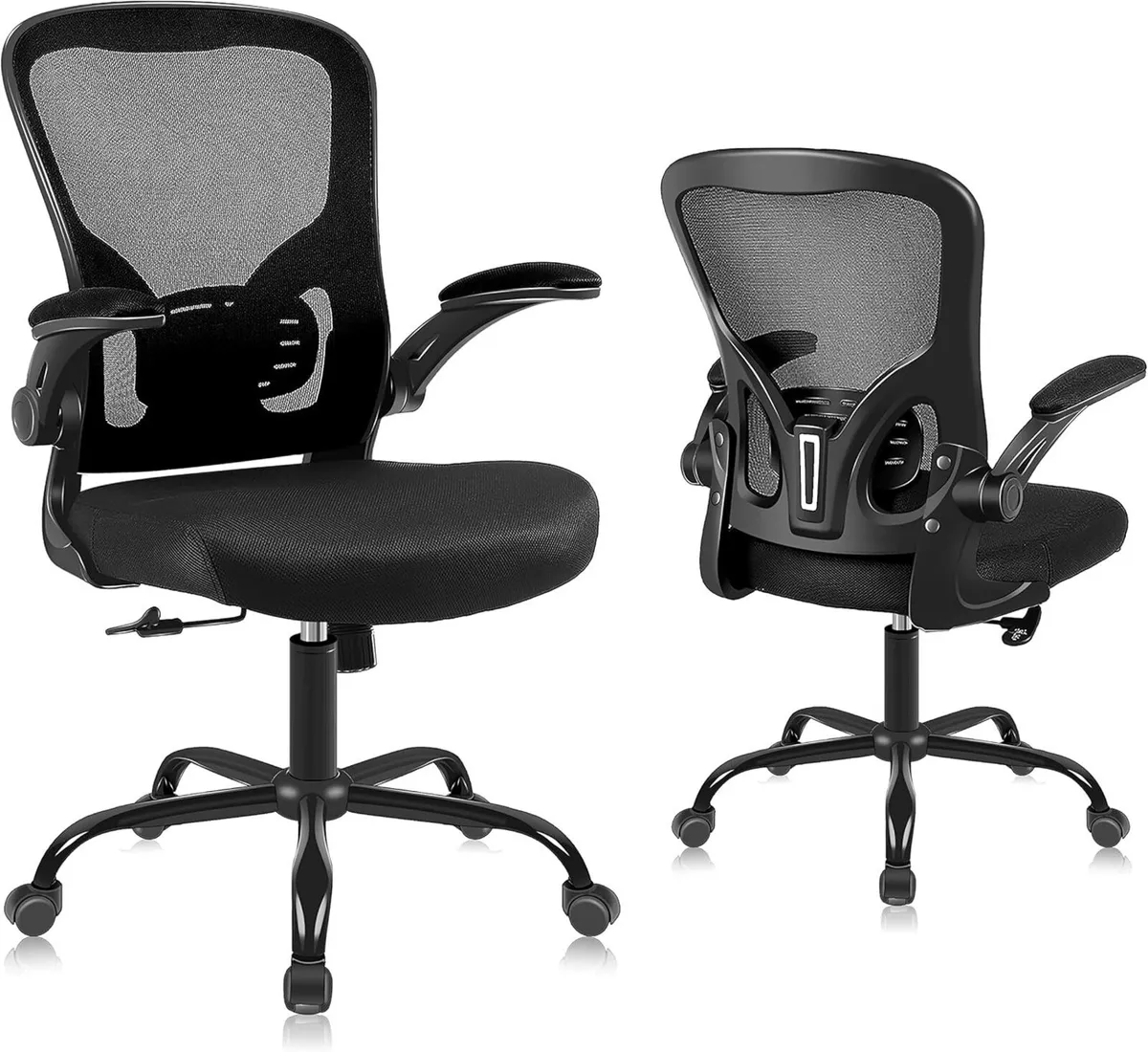 Office Chair Ergonomic Desk Flip-Up Armrests - Image 1