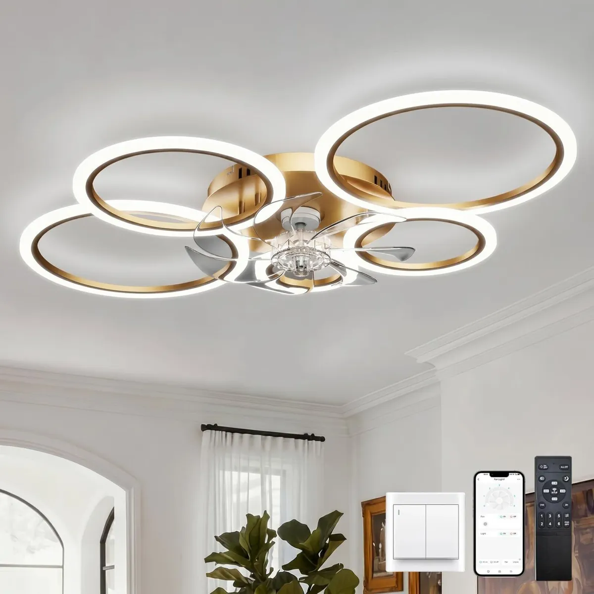 Ceiling Fan with Light Memory Function 100CM - Image 1