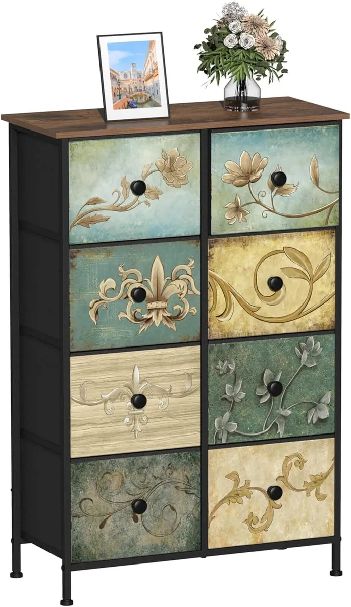 Chest of Drawers with 8 Bohemian Dressing Table - Image 1