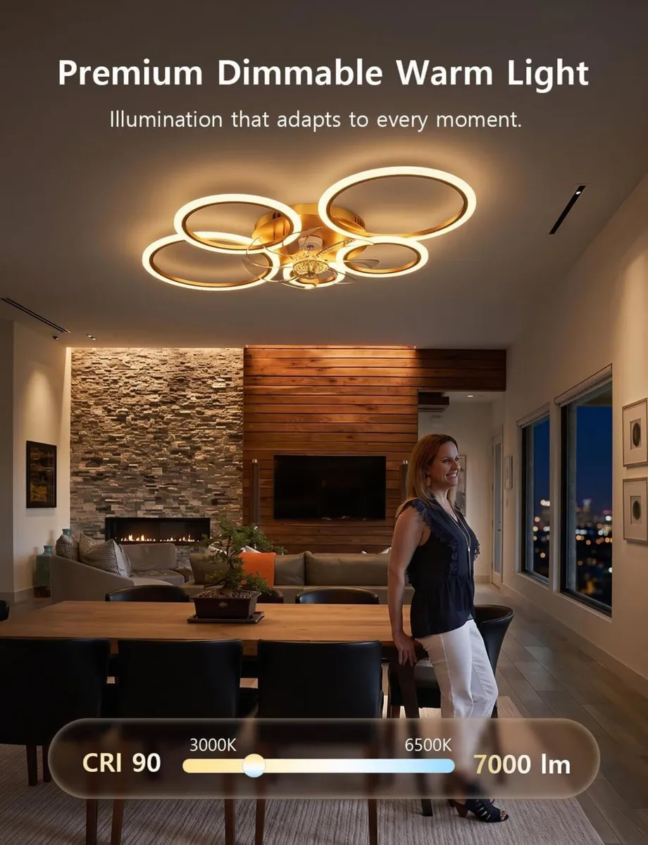 Ceiling Fan with Light Memory Function 100CM - Image 4