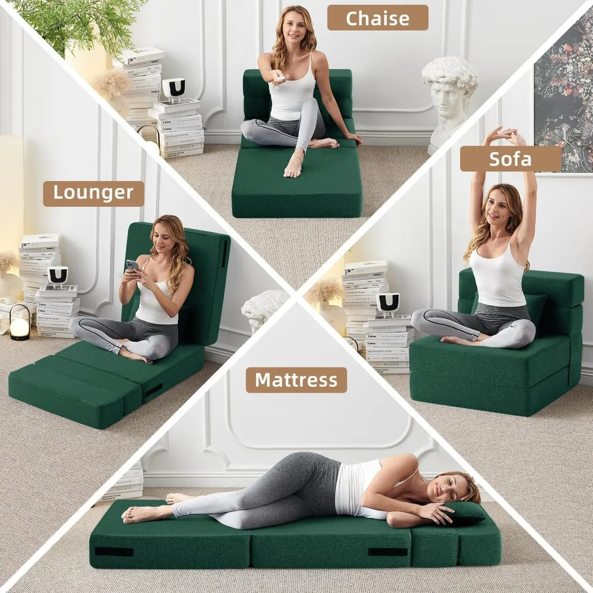 Convertible Folding Sofa Bed-Sleeper Chair - Image 3