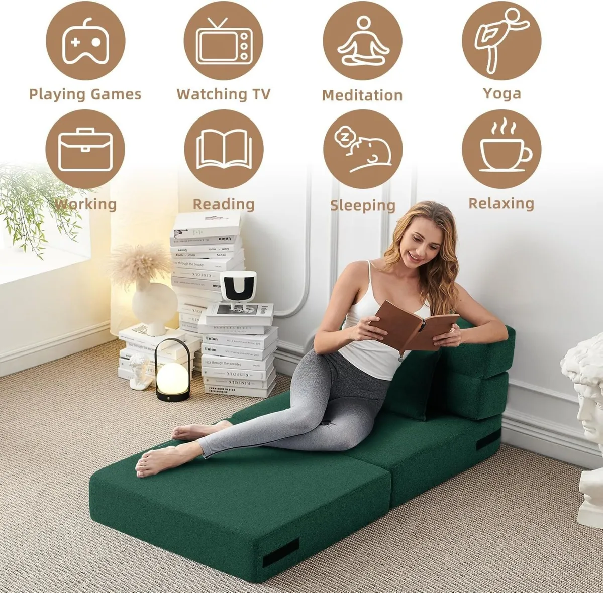 Convertible Folding Sofa Bed-Sleeper Chair - Image 4