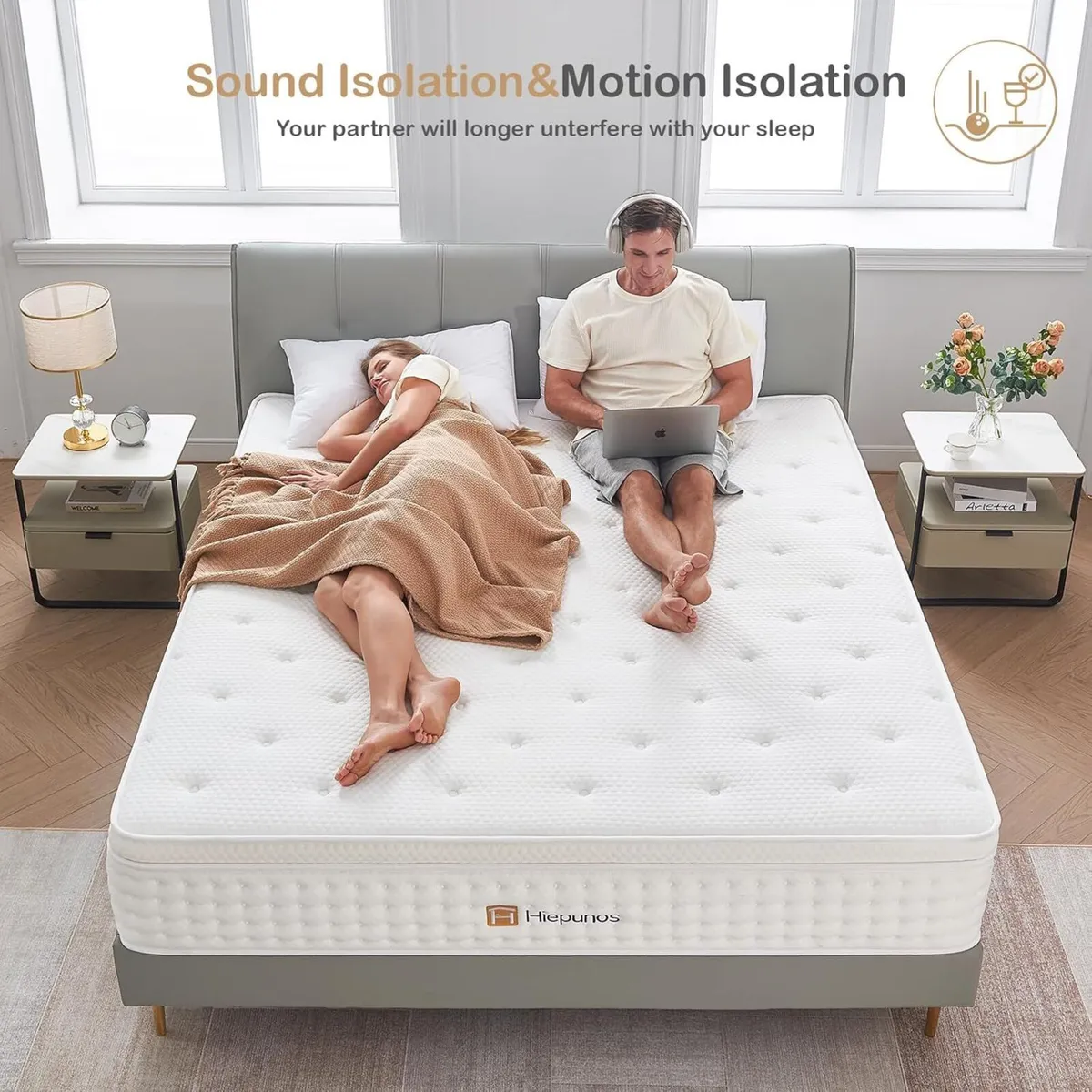 Mattress Hybrid Memory Foam and Individually - Image 4