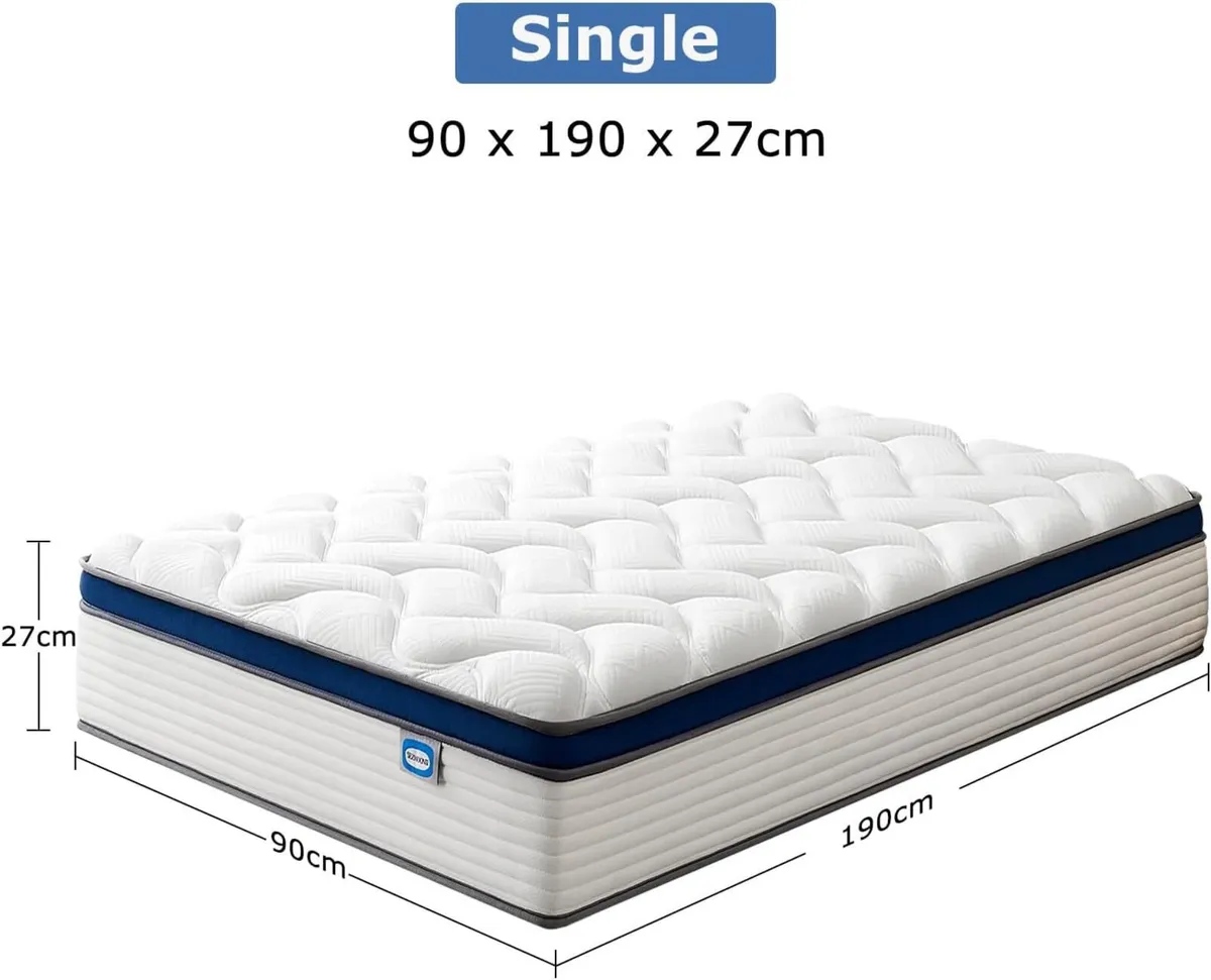 Mattress Gel Memory Foam Mattresses 9.1 Inch Deep - Image 2