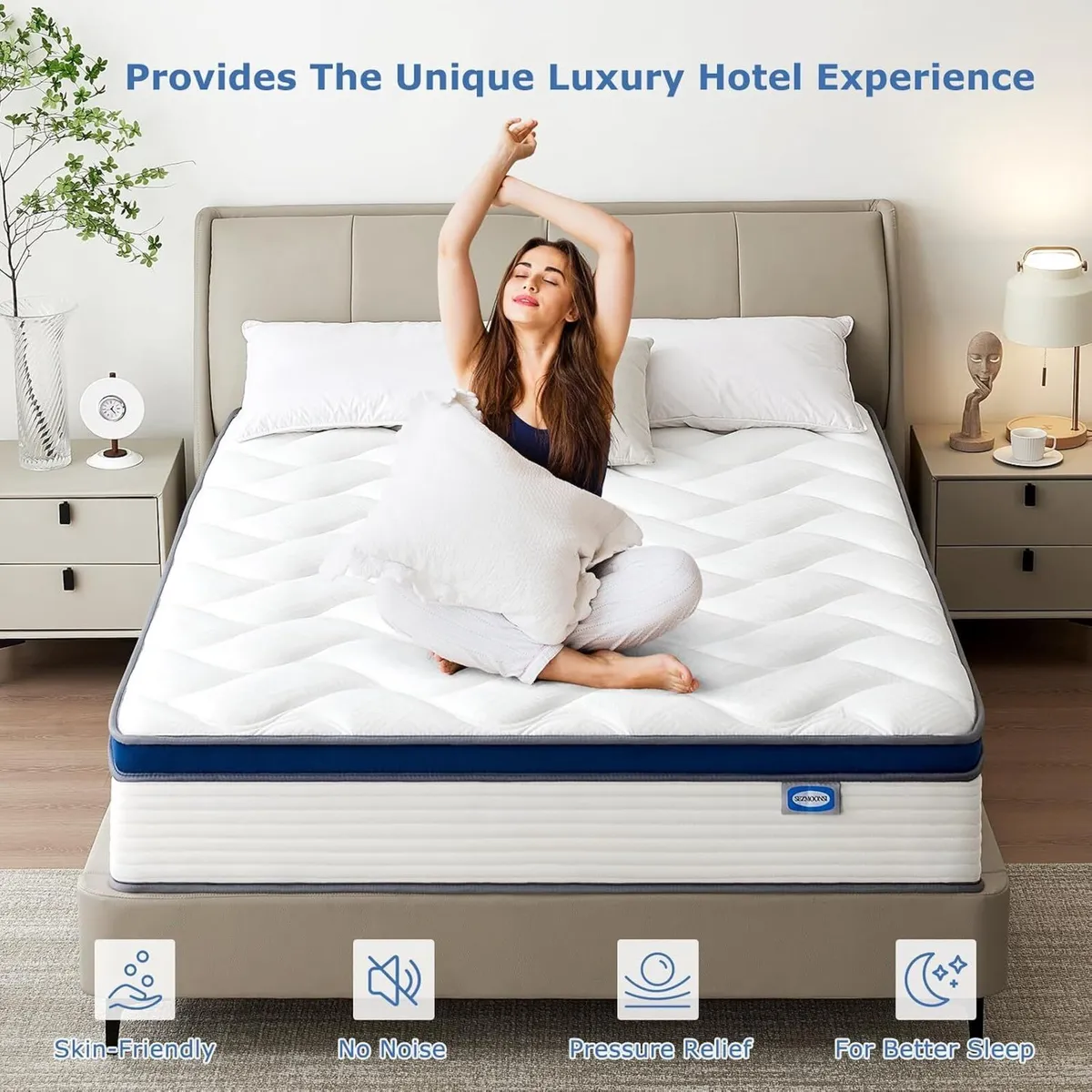 Mattress Gel Memory Foam Mattresses 9.1 Inch Deep - Image 3
