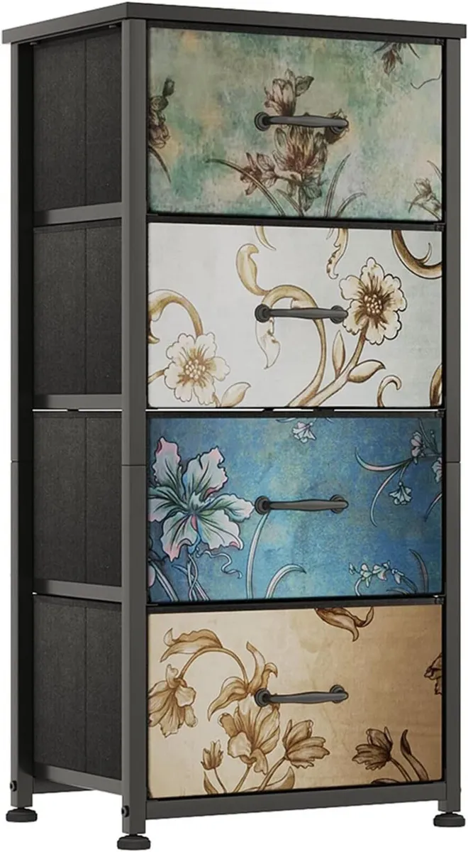 Chest of Drawers for Bedroom Fabric with 4 - Image 1