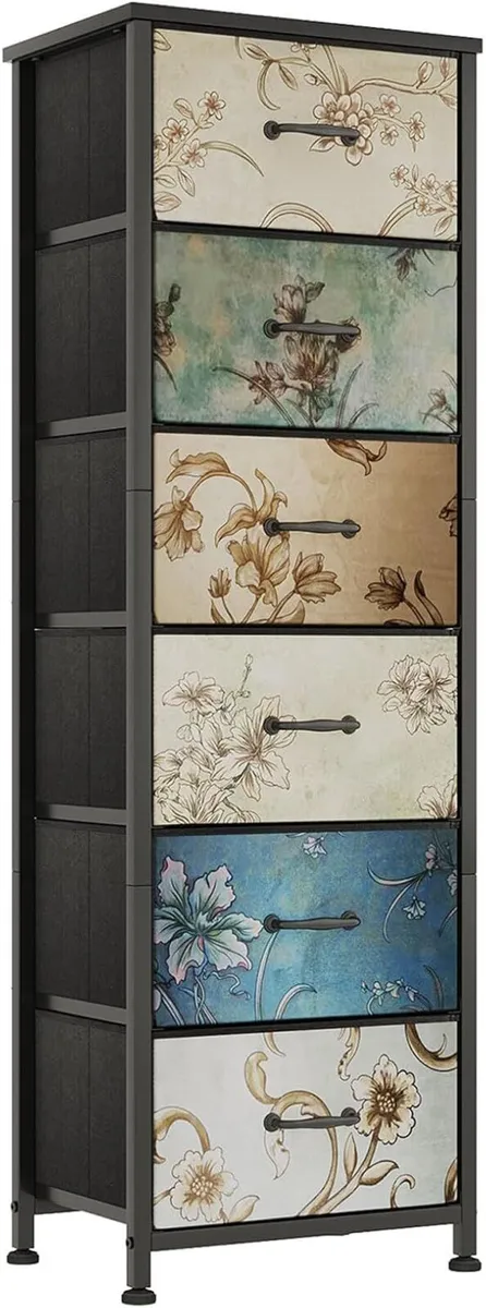 Chest of Drawers for Bedroom Fabric with 6 - Image 1