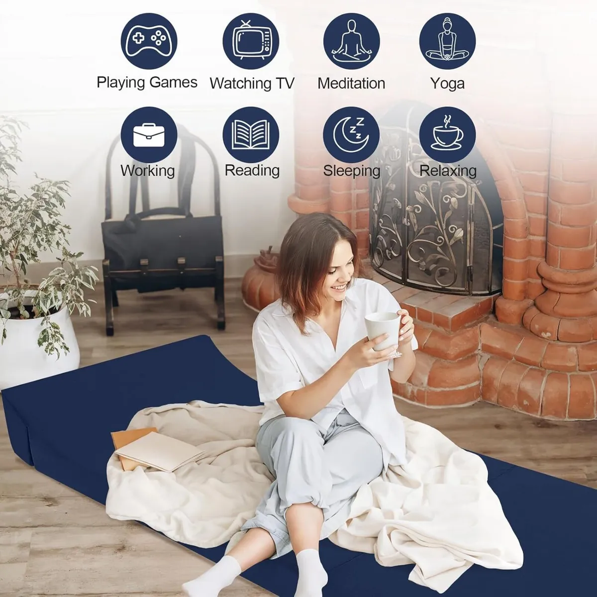 Folding Floor Mattress High Density Foam Fold Out - Image 3