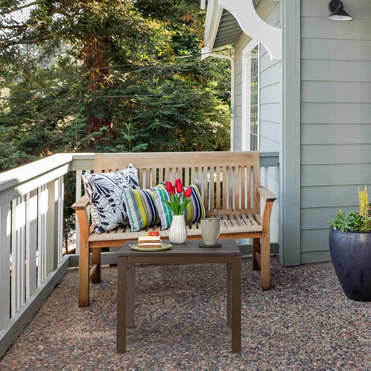 Side Table for Balcony Weatherproof Also Terrace - Image 2