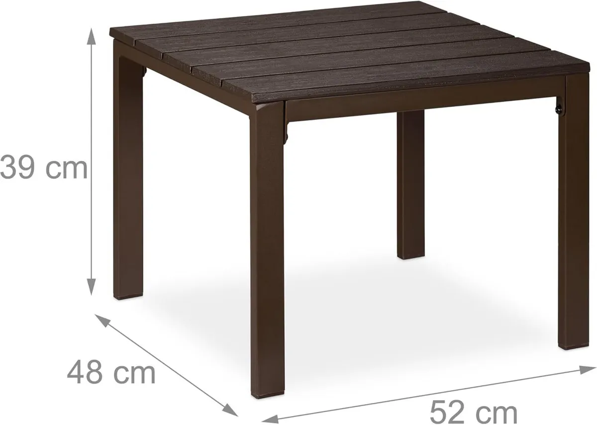Side Table for Balcony Weatherproof Also Terrace - Image 3