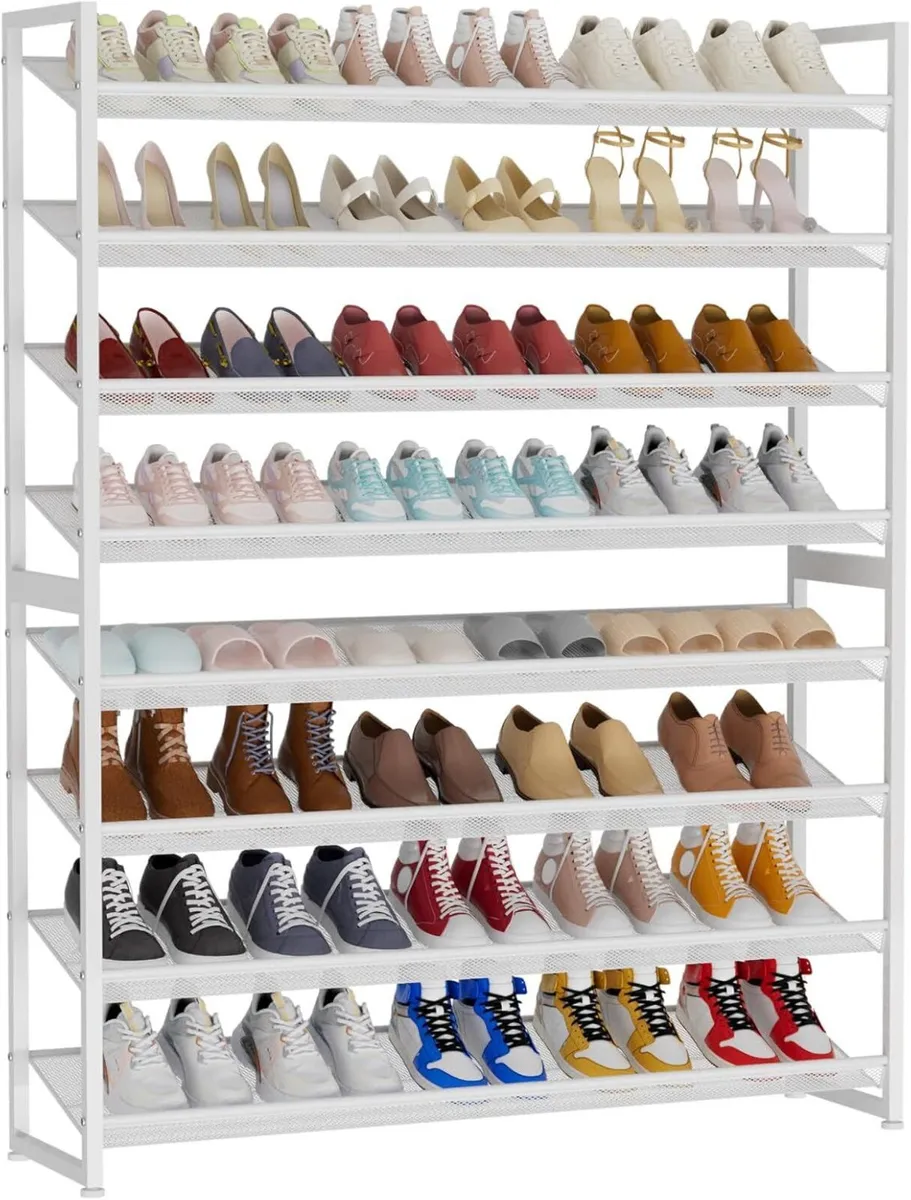 Large Shoe Rack 8 Tier Organiser - Image 1