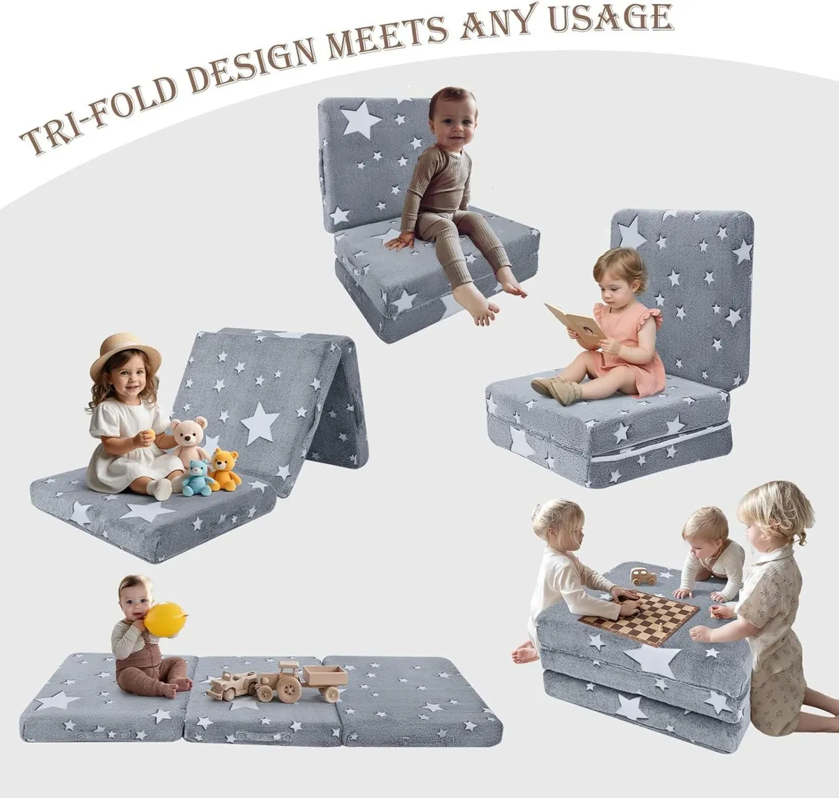 Foldable Mattress for Kids Glow Stars Toddler - Image 2