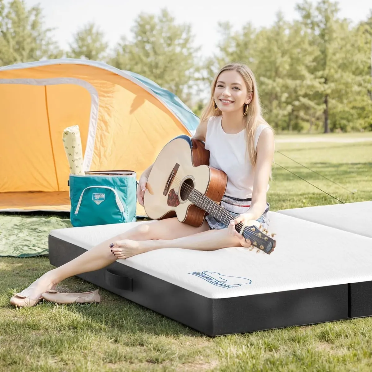 Folding Mattress with Washable Cover - Image 2
