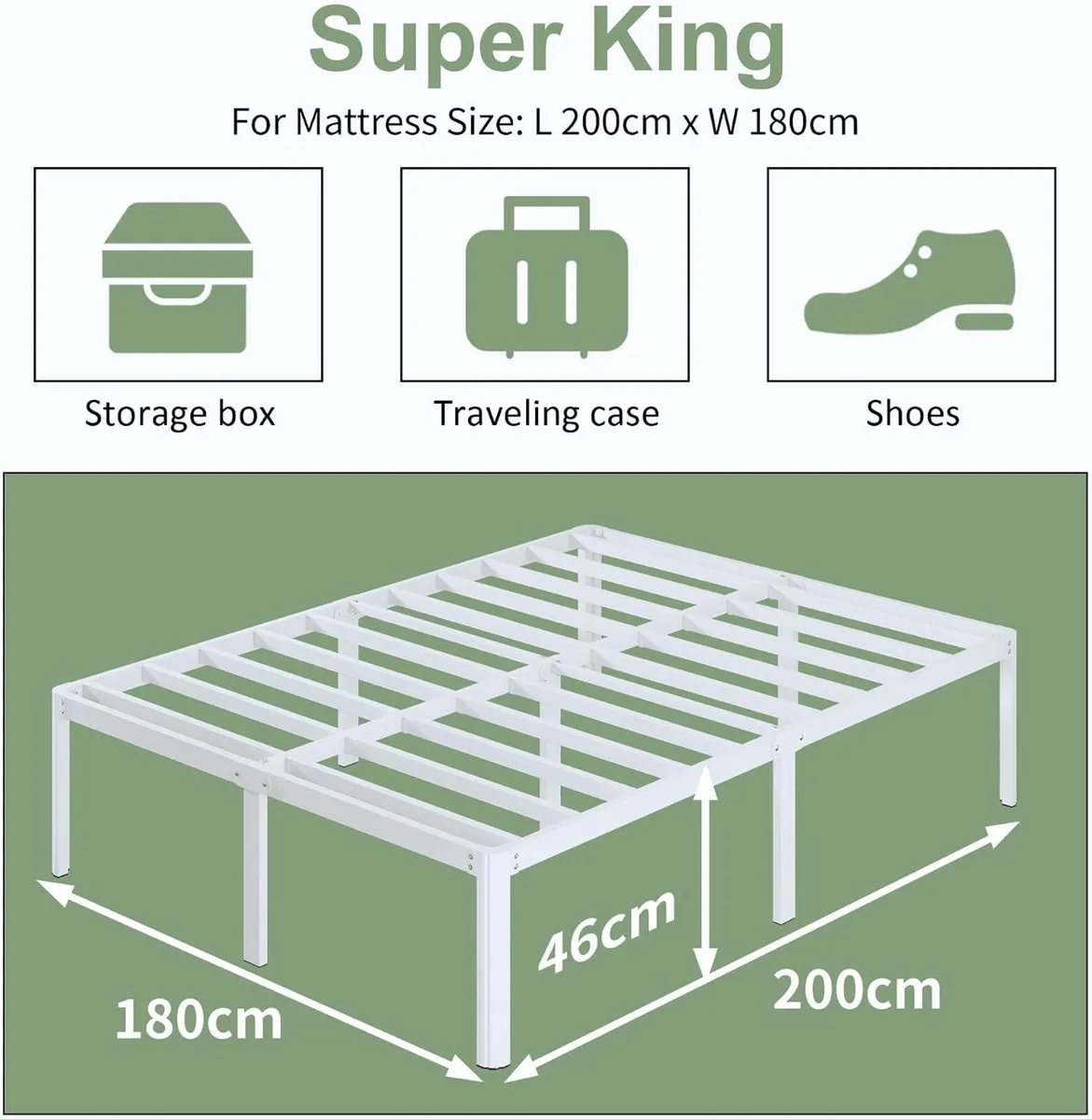Bed Frame High with Rounded Corners - Image 2