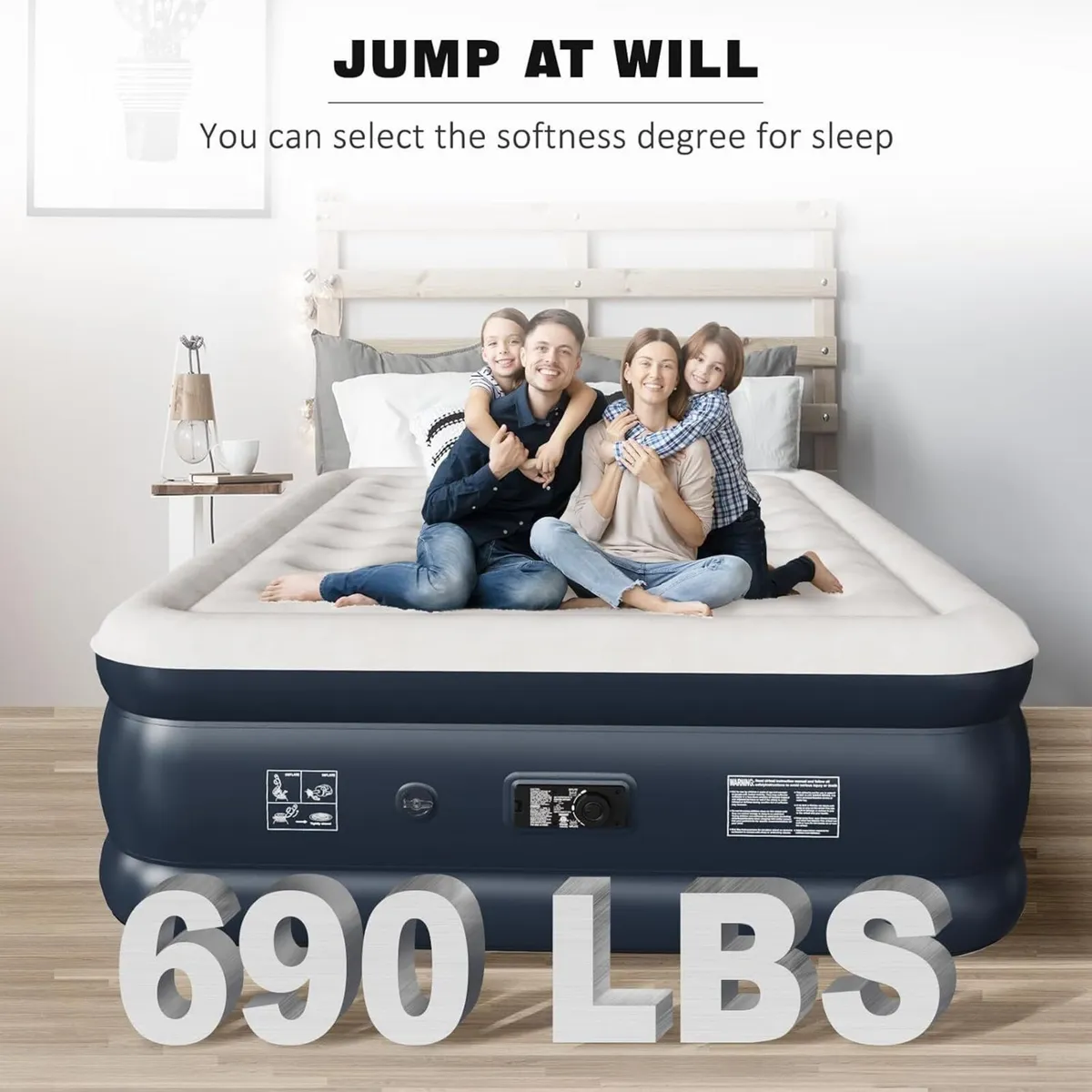 Air Bed Inflatable Mattress with Built in Pump - Image 2