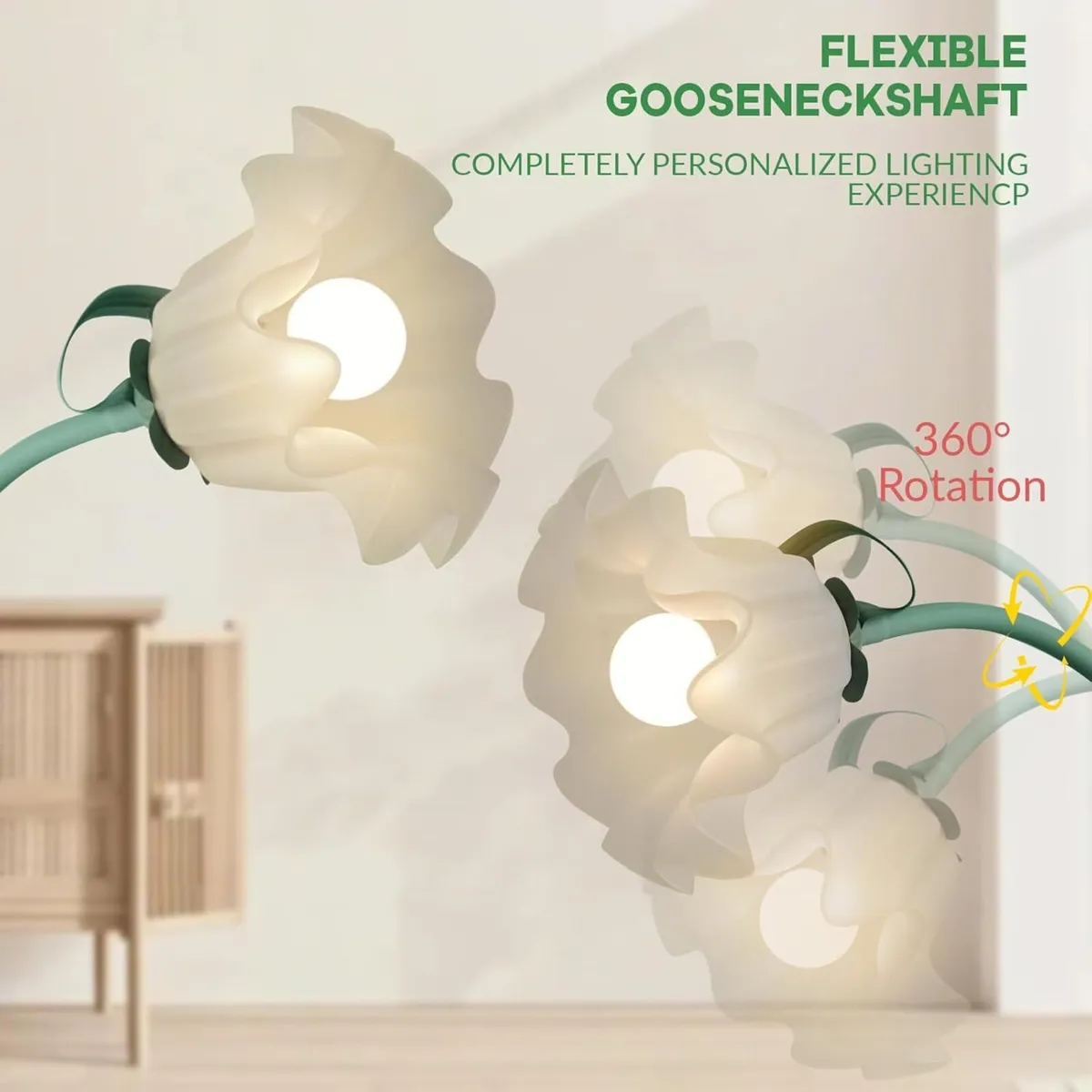 Flower Floor Lamp for Living Room Standing - Image 3