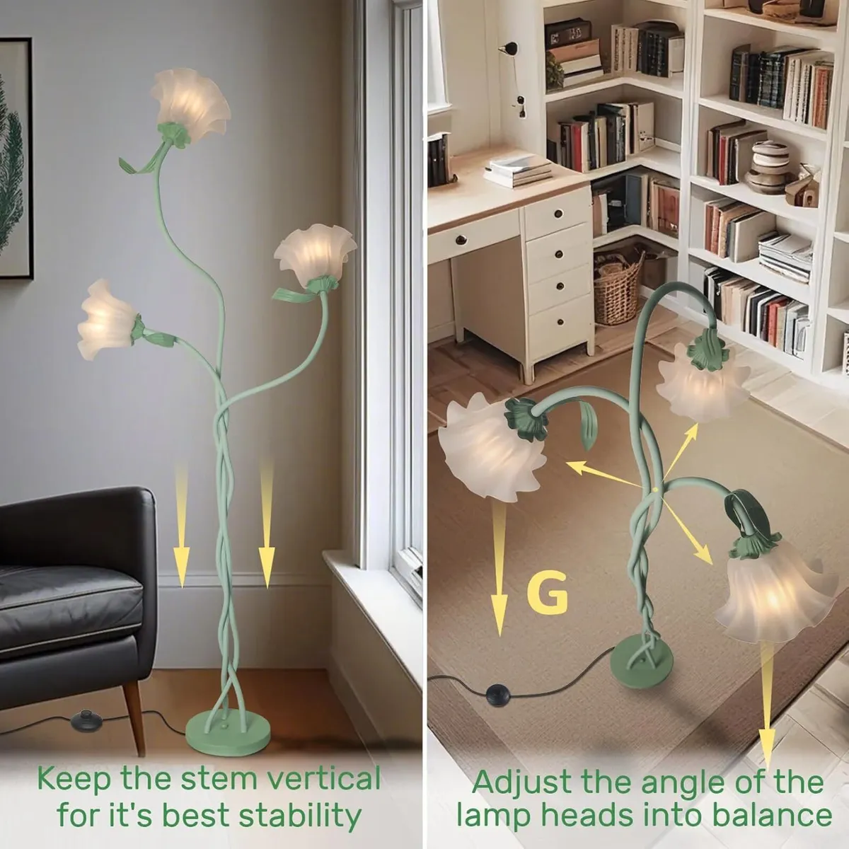 Flower Floor Lamp for Living Room Standing - Image 4