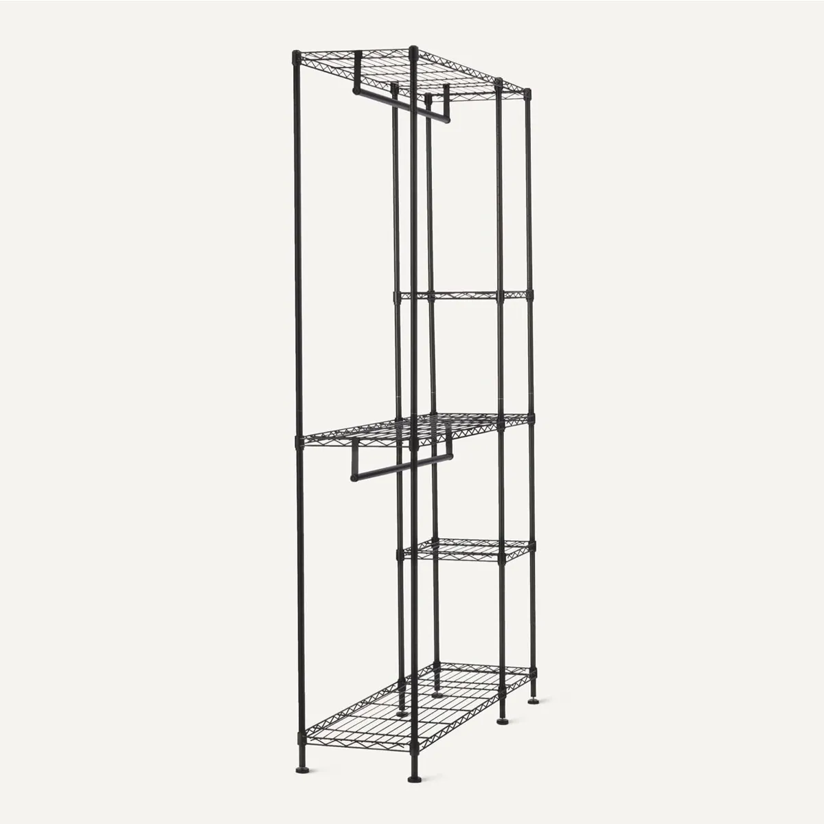 Metal Hanging Storage Organiser Rack Wardrobe - Image 3