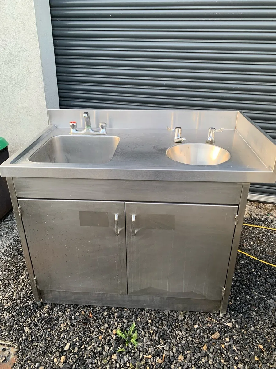 Stainless steel sink unit - Image 1