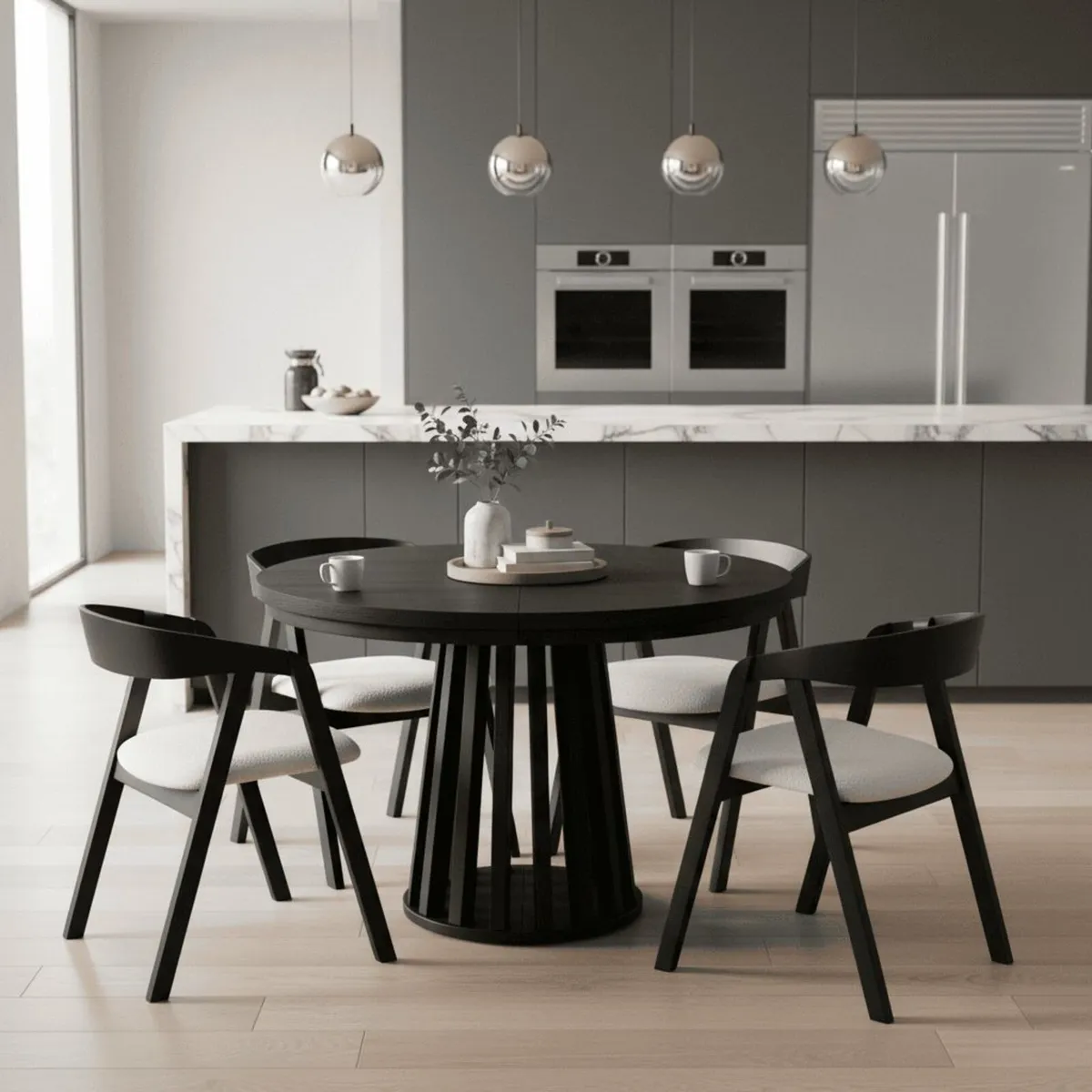 Tovo Extandable Table Black or White 100-180cm - Image 2