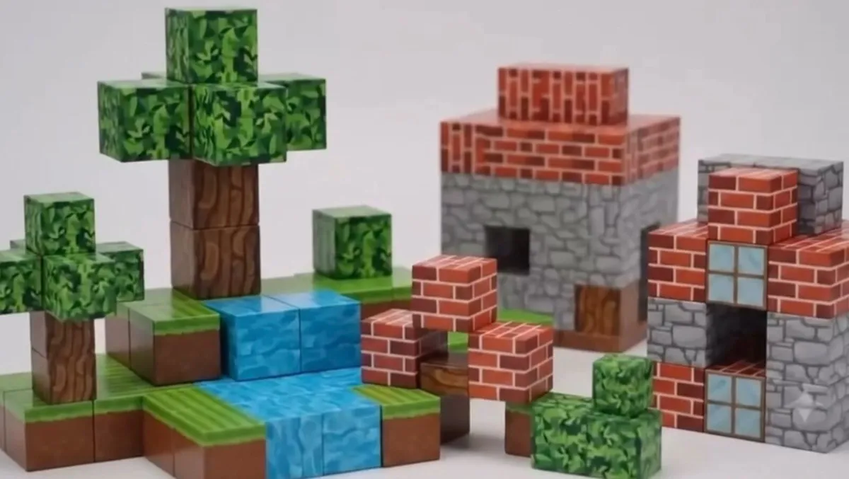 208 Pcs Magnetic Building Block Cubes – Minecraft - Image 3